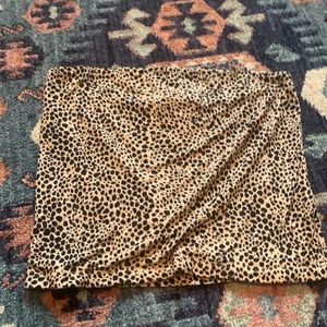 cheetah print tube top